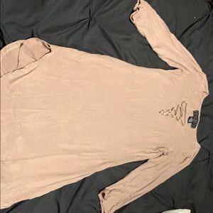 Size Medium Tan 3/4 Sleeve Dress